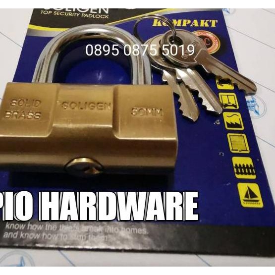 Gembok Kuningan Soligen 50 mm