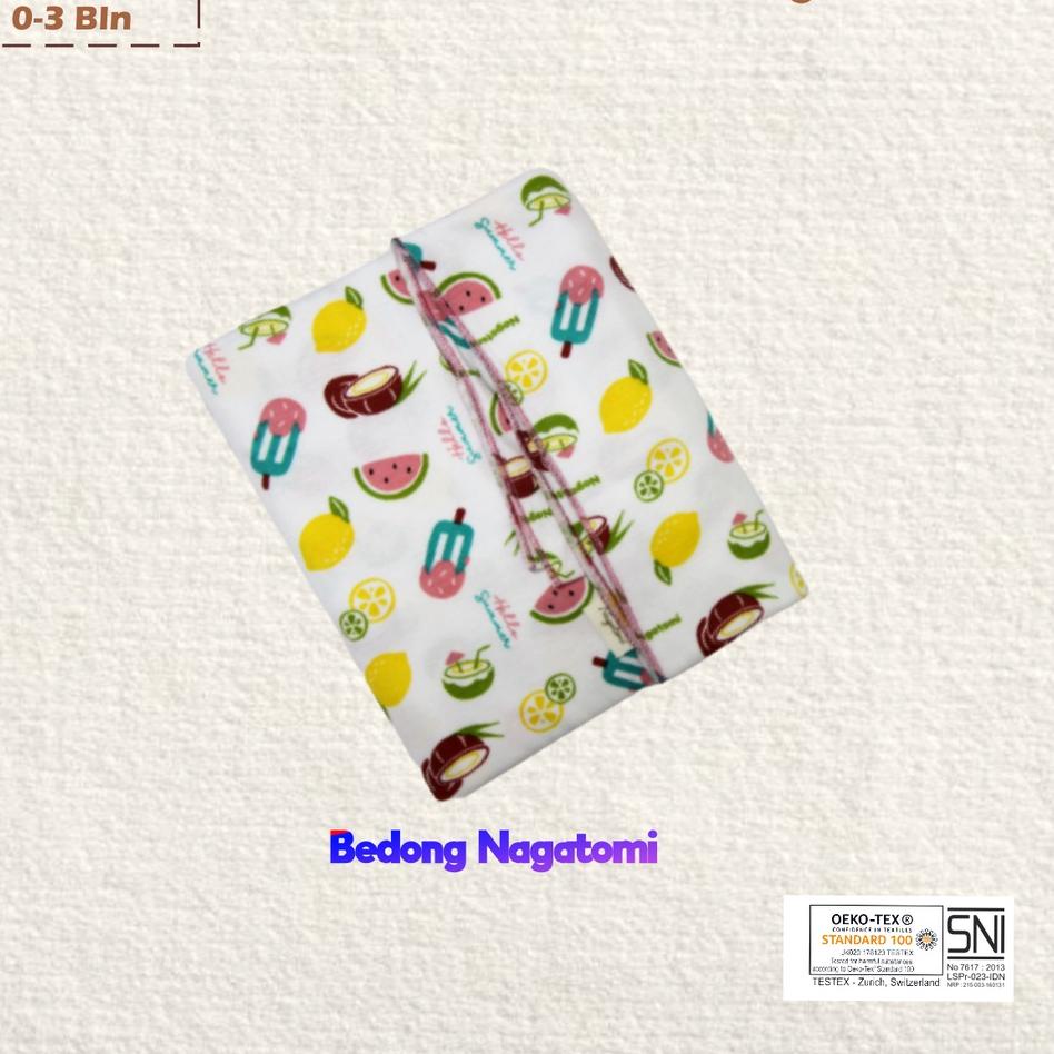 Super Luar Biasa NAGATOMI - Bedong Bayi Motif Ukuran 110 X 90 CM Hello Summer