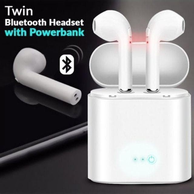Headset Bluetooth Sports HBQ i7 Twins Wireless V4.2 iPhone 7+ OEM terlaris gaming android terbaik bu