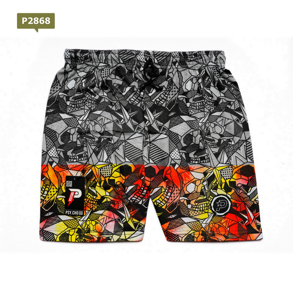 BEST SELLER 1 - PSYCHO BOXER PRIA WANITA| CELANA DALAM PENDEK KOLOR BOXSER PANTAI BAHAN KATUN| BOKSER BRIEF LAKI LAKI DEWASA-GC-X23