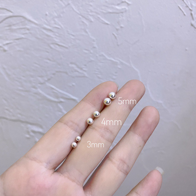 6pcs Silver Gold Small Stud Earring for Women Simple Mini Bead Earrings Set Daily Party Accessories