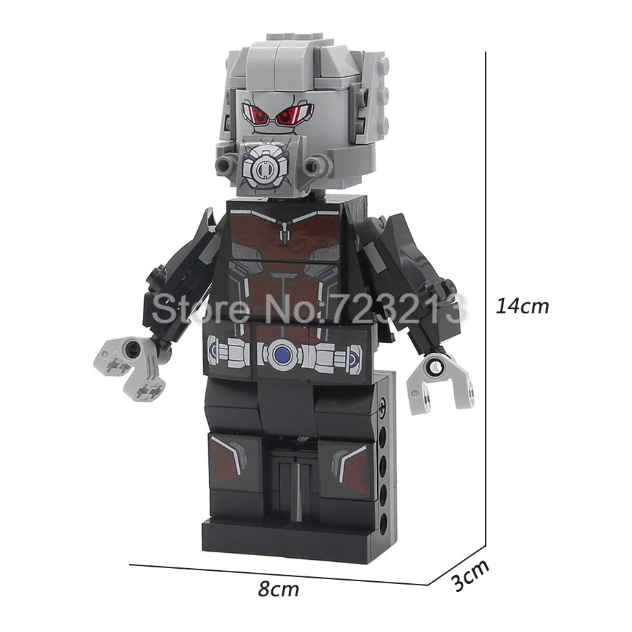 Mainan Lego Single 14cm Ant-Man Super Hero Marvel Figure Set Antman Ant Man Ares Building Blocks