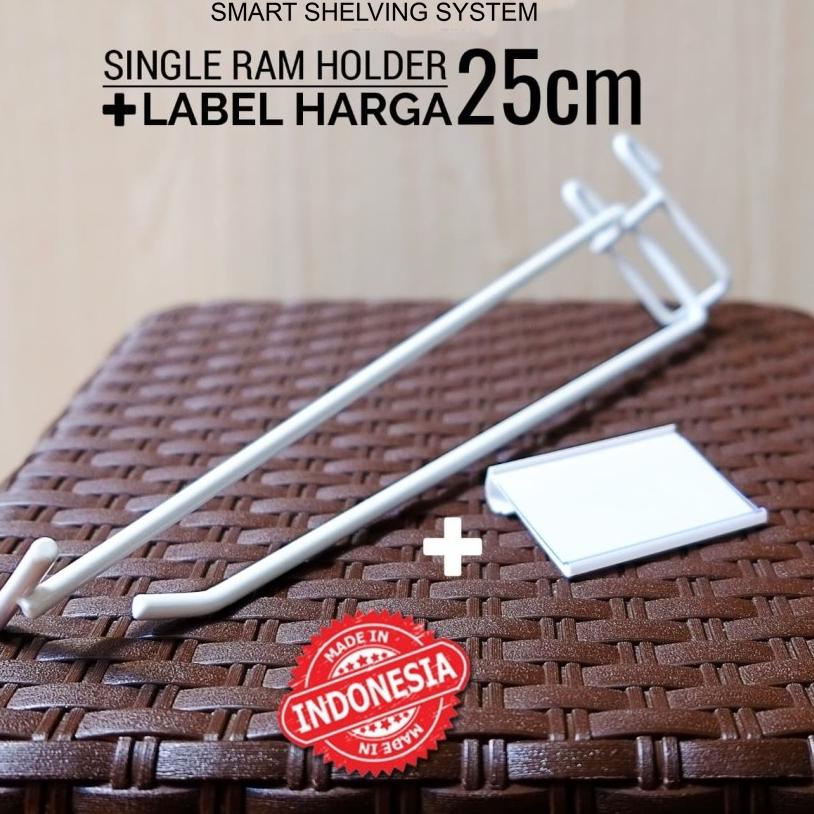 

Flash Sale - SINGLE RAM HOLDER 25CM/10PCS + LABEL HARGA 6CM CANTOLAN GANTUNGAN PRICE TAG 한