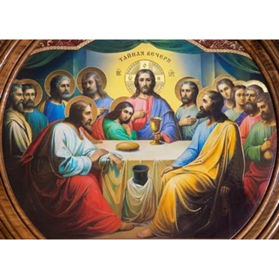 Wallpaper Dinding 3D Custom Murah Berkualitas Gambar Perjamuan Kudus Tuhan Yesus