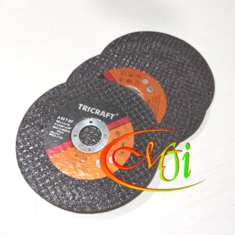 Batu Gerinda Potong 4 inch TRICRAFT Mata Gurinda Batu Potong Besi Cutting Wheel 4 x 1