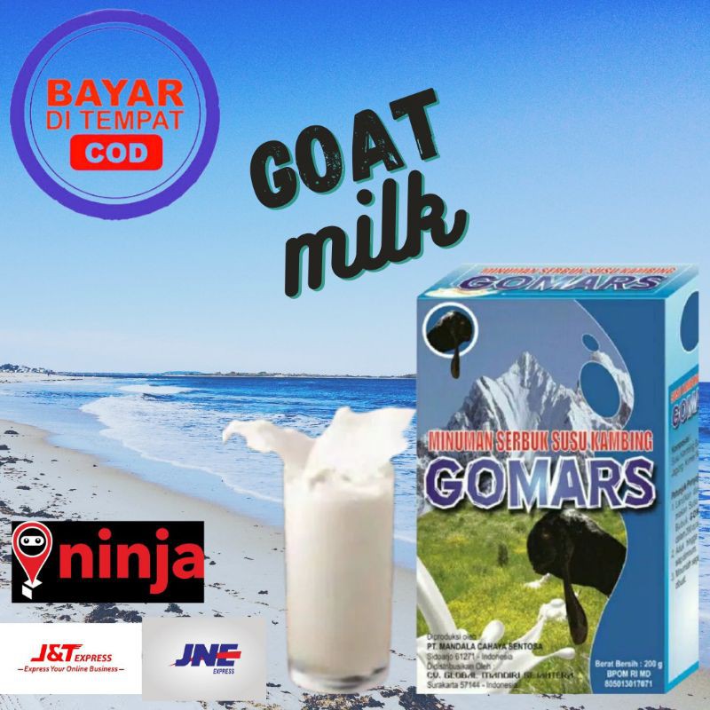 Gomars Susu Kambing Etawa Bubuk/Susu Kambing Etawa Asli Original Murni Sedikit Gula