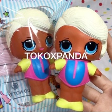 SALE squishy karakter LOL girl cewek lucu imut FREE PACKING murah bagus soft & slow