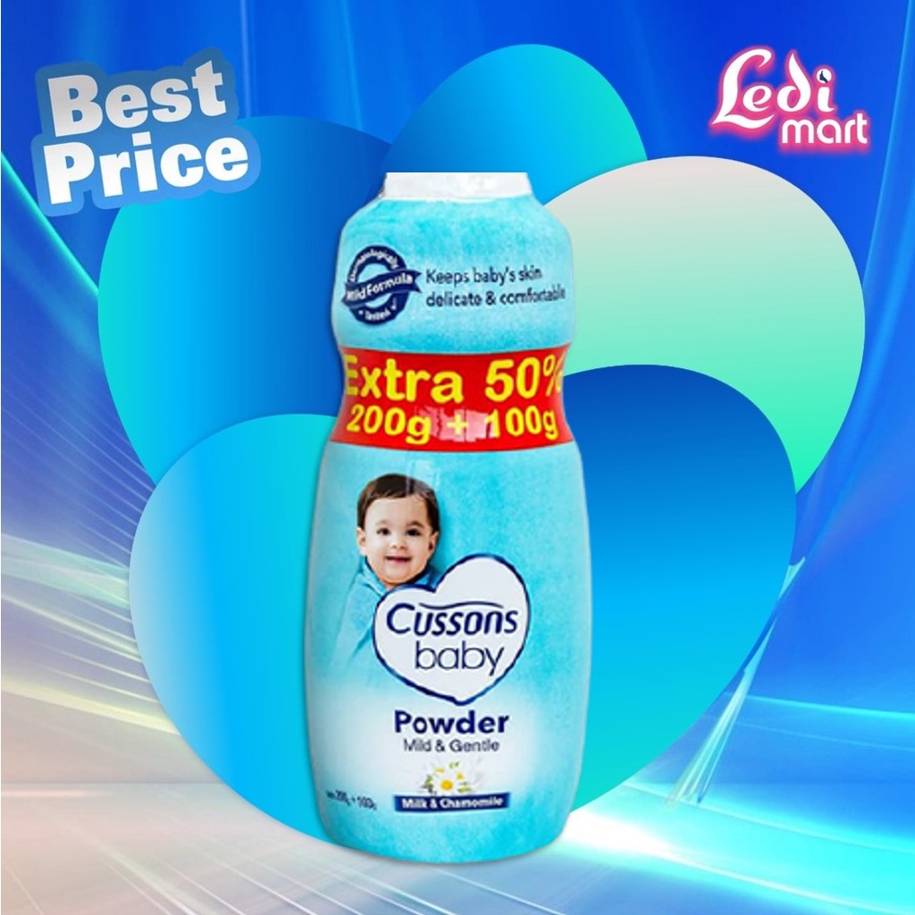 ORIGINAL Cussons Baby Powder 200gr + 60gr BPOM / Bedak Bayi Cusson / LEDI MART