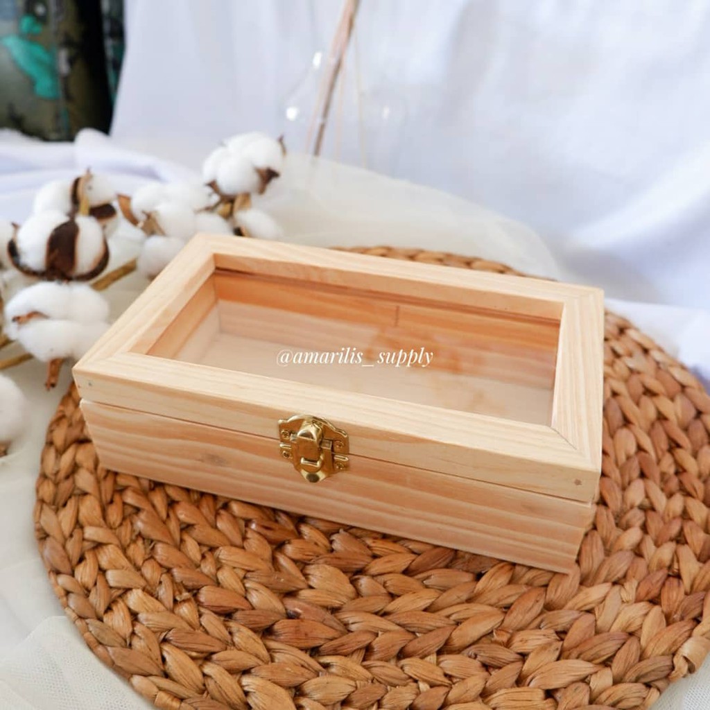 234. Box Kayu  Polos Persegi Panjang