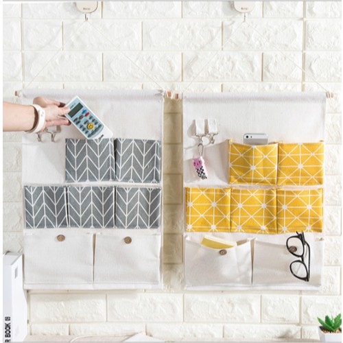 Hanging Storage Organizer Bag Tas Penyimpanan Gantung 7Kantong 2cantol