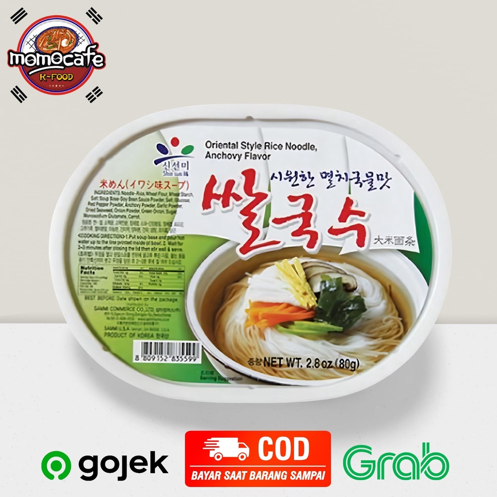 

Shin Sun Mi Oriental Style Rice Noodle Anchovy Flavor 80g - Rice Noodle Kaldu Ikan Teri