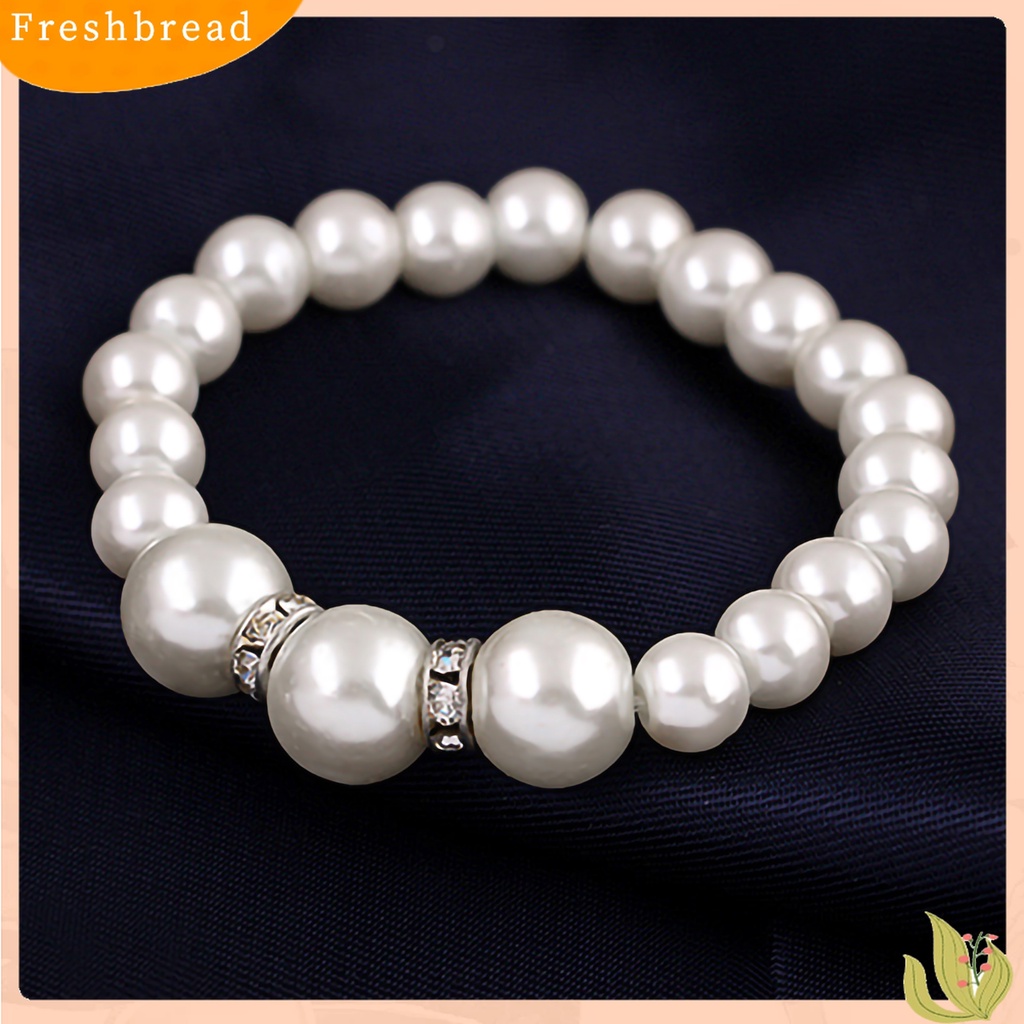 Terlaris Women Faux Pearls Alloy Necklace Bracelet Earrings Wedding Bridal Jewelry Set