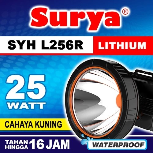 Senter Kepala Surya L 256R cahaya kuning