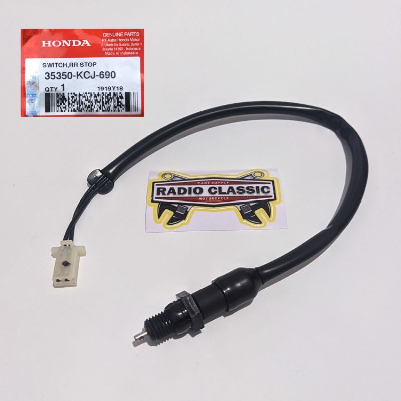 SWITE REM BELAKANG,SWITCH ASSY RR. STOP HONDA TIGER 2000 ORI AHM 35350KCJ690