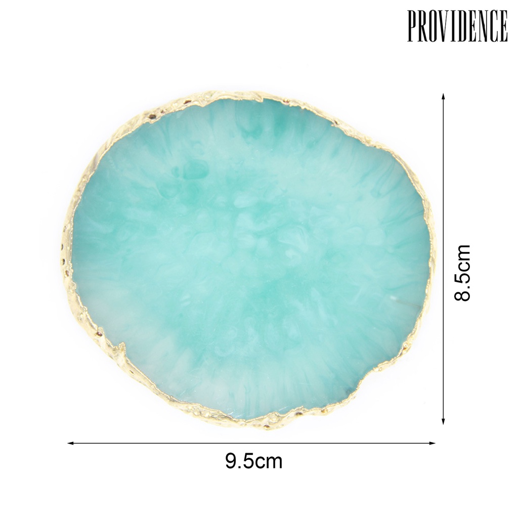 Providence Palette Translucent Irregular Pattern Anti-breakable Natural Resin Aureate Edge Palette For Home