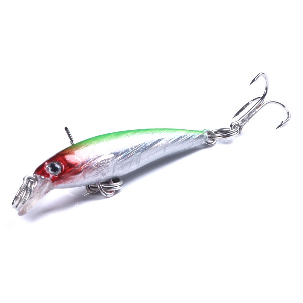 HENGJIA 8Pcs 5.0cm/2.2g Mini Pencil Minnow Umpan Pancing Topwater Swimbait Fishing Lure Ikan Bass