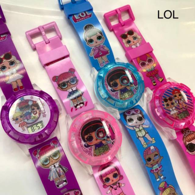 READY JAM TANGAN ANAK PROYEKTOR LASER,DIGITAL LED BANYAK MOTIF