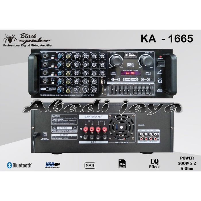 Amplifier Black Spider Ka1665 Ampli Black Spider Ka 1665 Original
