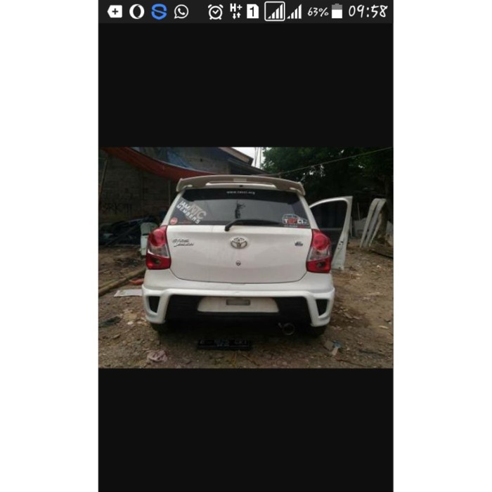 aksesoris mobil BODYKIT toyota etios toms