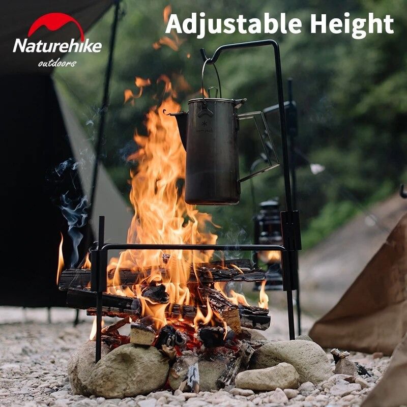 FIRE RACK NATUREHIKE NH20PJ208 ALAT MASAK OUTDOOR CAMPING TRIPOD PANCI PIKNIK PENDAKI GUNUNG BERKEMA