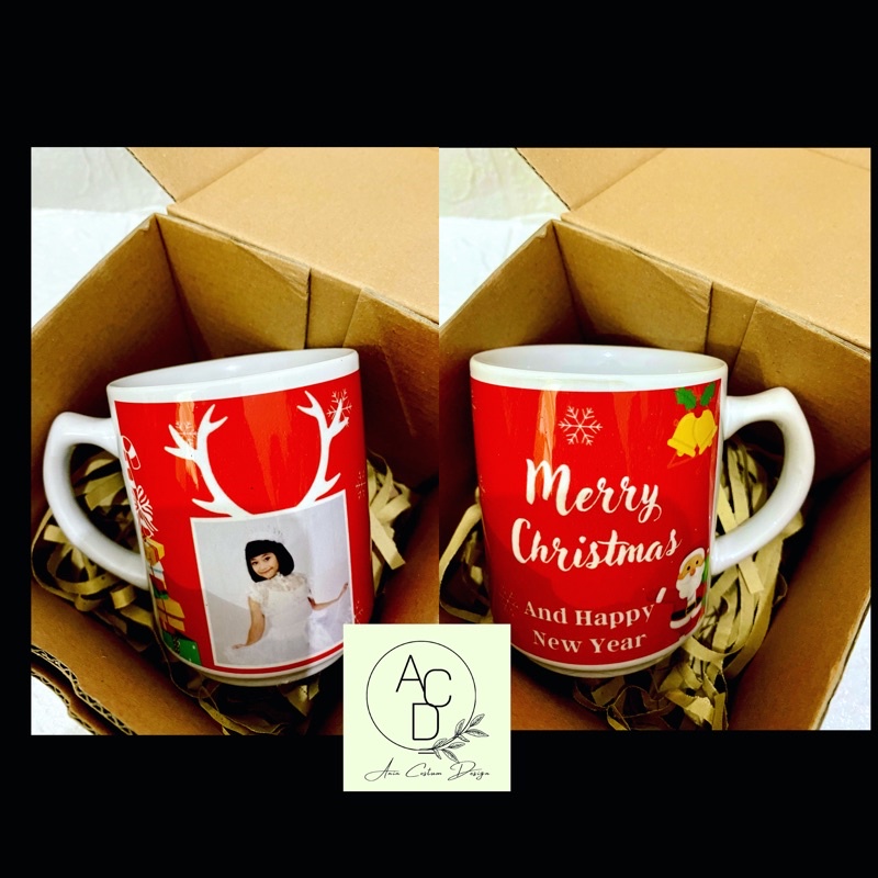 mug costum / Mug Natal / Kado Natal / Hampers mug natal