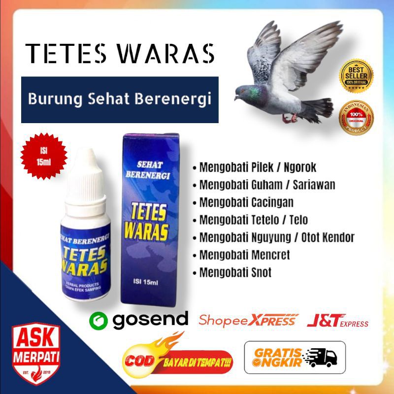 JAMU MERPATI TETES WARAS ORIGINAL (MRNGOBATI SNOT/TETELO/CACAINGAN/GUHAM/TELO DLL)
