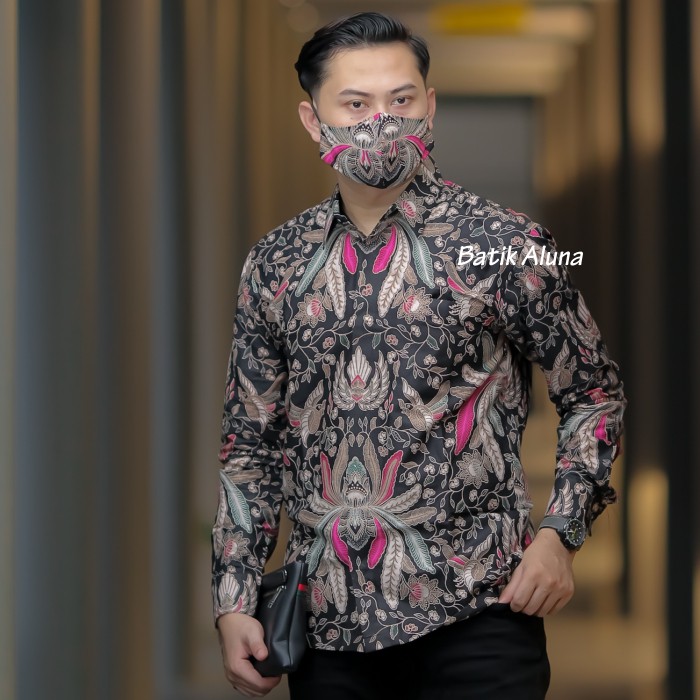 Batik Kaisar Premium Pria Lengan Panjang Produksi Pabrik Batik Aluna PCW 014