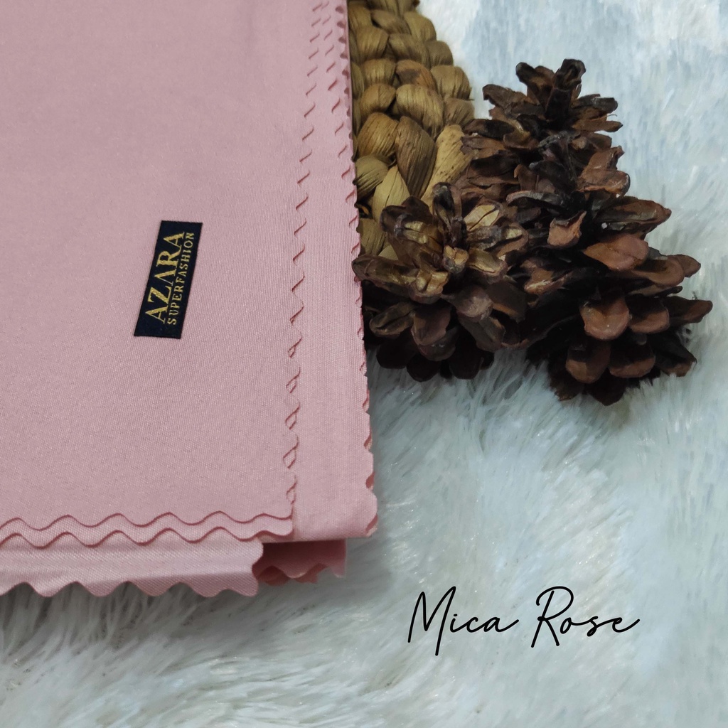 HIJAB AZARA VOAL LASERCUT, VOAL AZARA, JILBAB SEGI EMPAT AZARA VOAL LC, AZARA VOAL JAPAN LC-Mica Rose