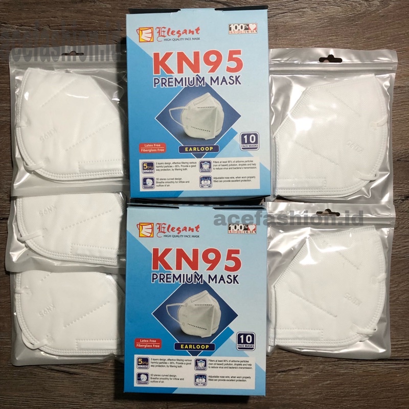 JN MASKER KN95 ELEGANT PREMIUM MASK/Masker 5ply kemenkes original 100%