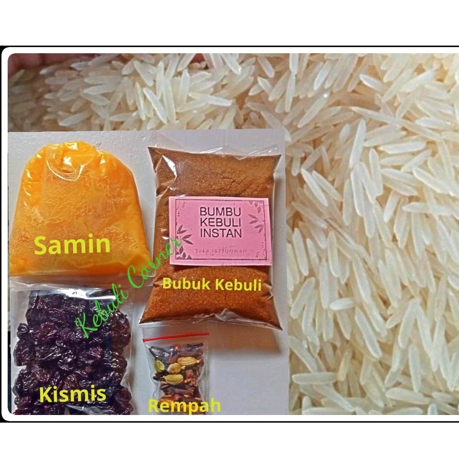 Paket Beras Basmati 2 kg dengan Bumbu Nasi Kebuli Komplit