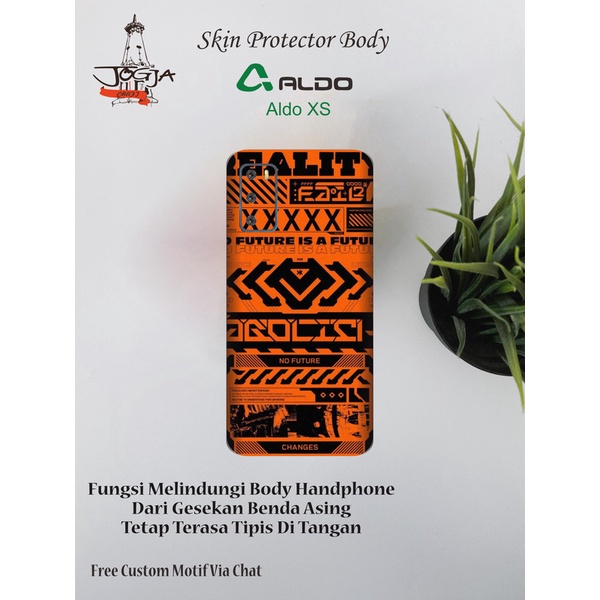 Dapat 2pcs Garskin Hp Aldo Xs Motif red - Free Custom Via Chat