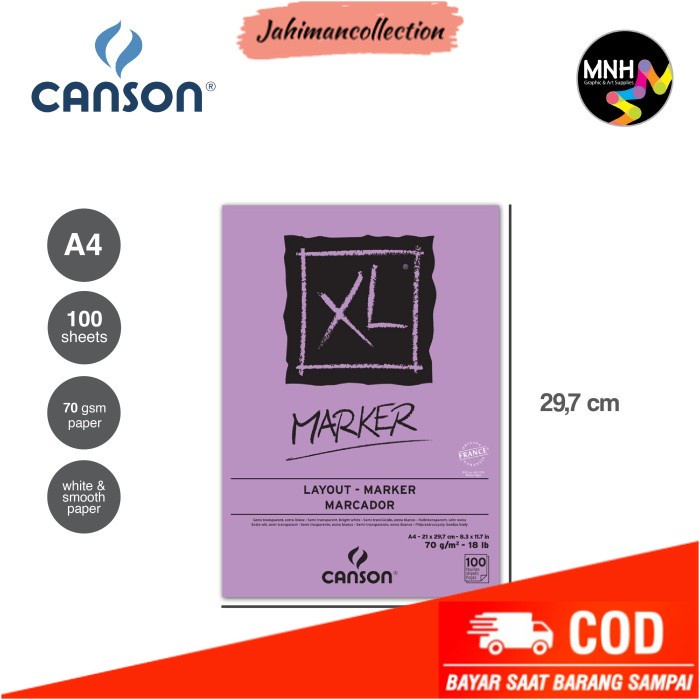 

✨ BISA COD ✨ Canson Xl Marker 100S - A4