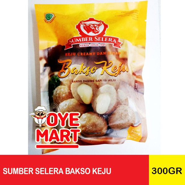 SUMBER SELERA BAKSO KEJU 300GR ISI 10PCS / BAKSO DAGING SAPI ISI KEJU