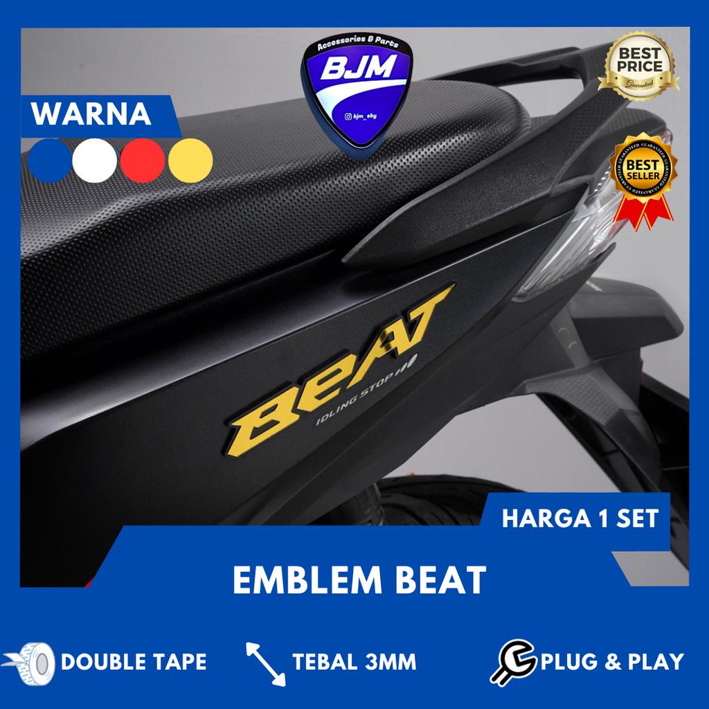 BARU_ EMBLEM BEAT TIMBUL LOGO BEAT BUKAN STICKER TIMBUL MOTOR EMBLEM LOGO 3D BEAT TIMBUL EMBLEM BEAT