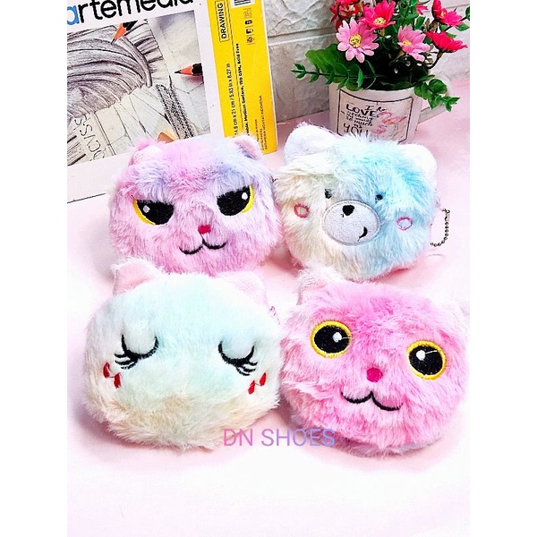 Dompet Koin Anak Tas Selempang Anak Tas Bulu lucu Tas Anak Karakter Aksesoris anak lucu unicorn kucing kudapon Randomi