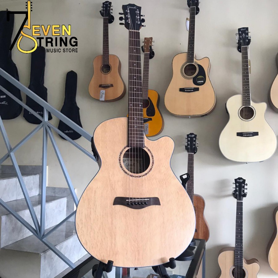 Gitar Grande GCE8NA / Gitar akustik elektrik bonus sofcase Original