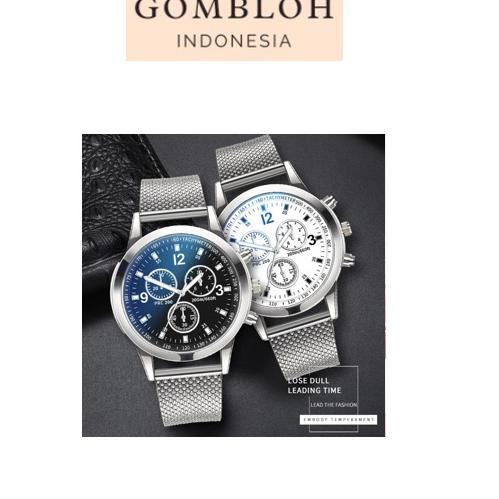 ★ QNN ✅ Jam Tangan Pria McyKcy Business Korea Tali Pasir Ready