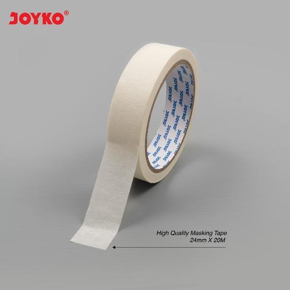 

siap kirim] Joyko Masking Tape Lakban Selotip Kertas Solasi Cream 1 inch 24 mm ORI