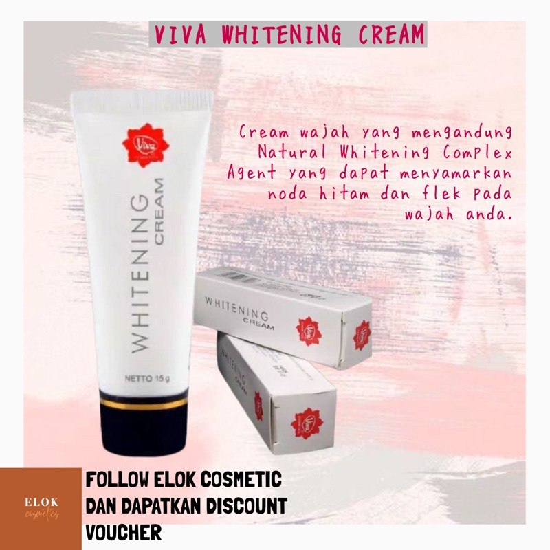 ELOK - VIVA WHITENING CREAM 15GR - KRIM PEMUTIH