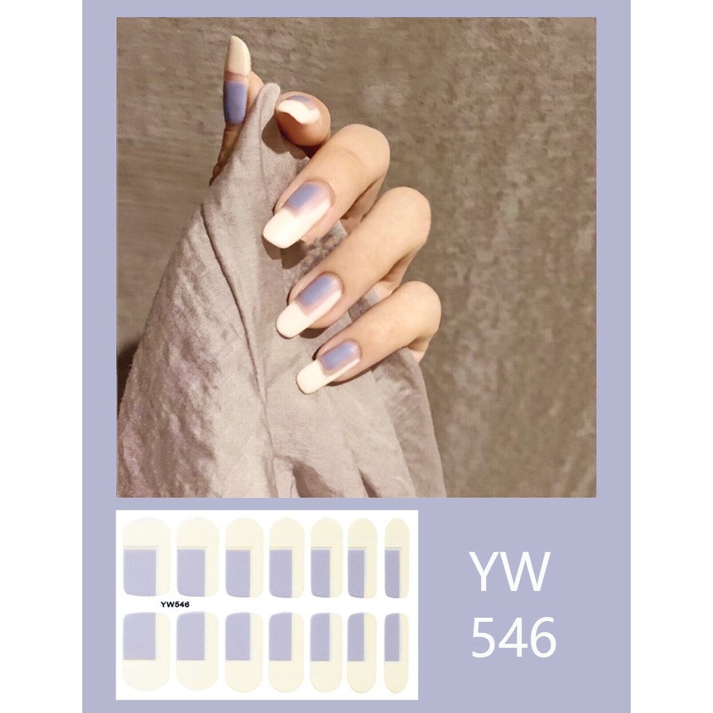 Stiker kuku Nail art Waterproof sticker Part 4 stiker (14 pcs) sticker Kuku nail art