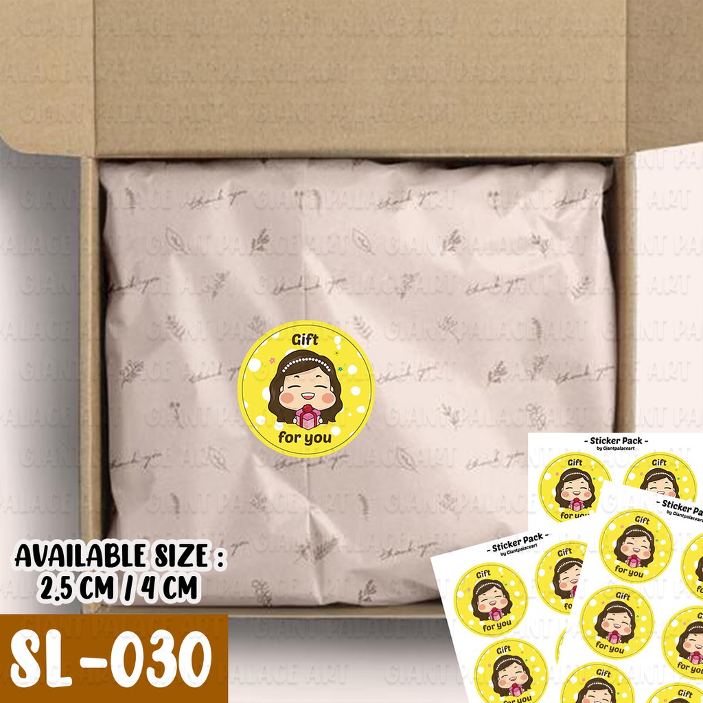 

[GIANT PALACE] 135 PCS LABEL PRODUK / THANKYOU STICKER / STICKER THANK YOU MURAH SL 030