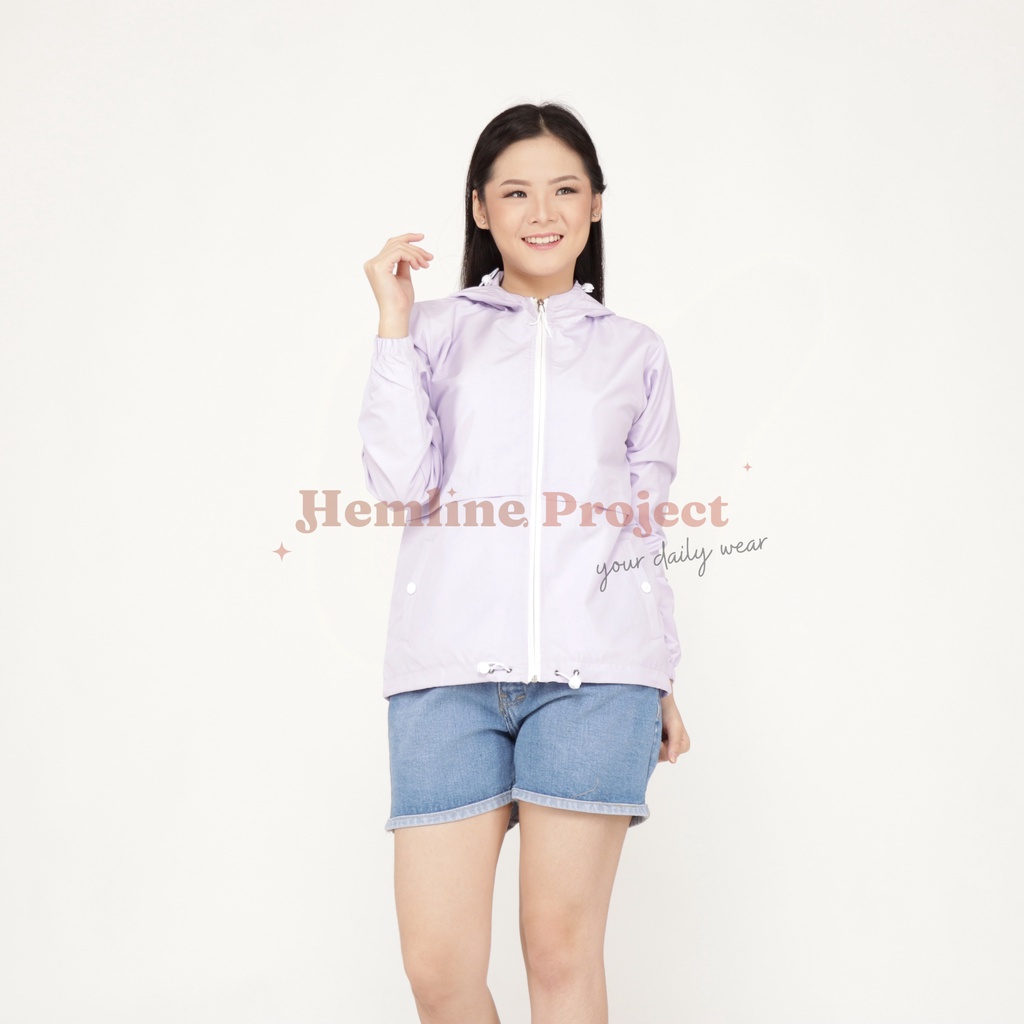 Elmyra Soft Lilac - Jaket Parasut Hoodie Wanita