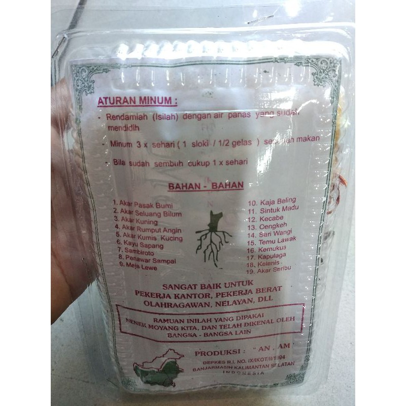 ramuan herbal khas kalimantan