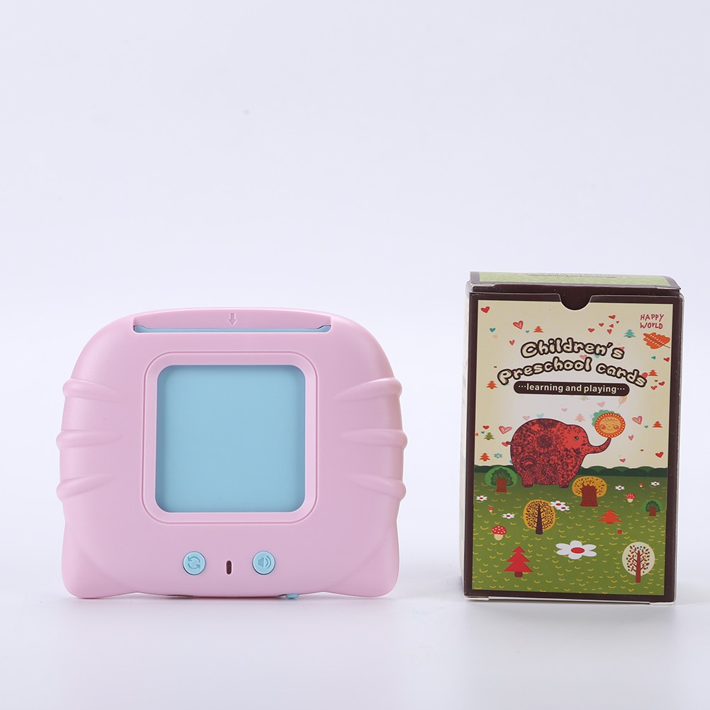 Card Early Education Device Childern Card Machine Mesin Pembelajaran Kartu Elektronik Kartu Flash Audio Mainan Pendidikan Anak Prasekolah Mainan Suara Permainan Pengenalan Kartu Flashcard