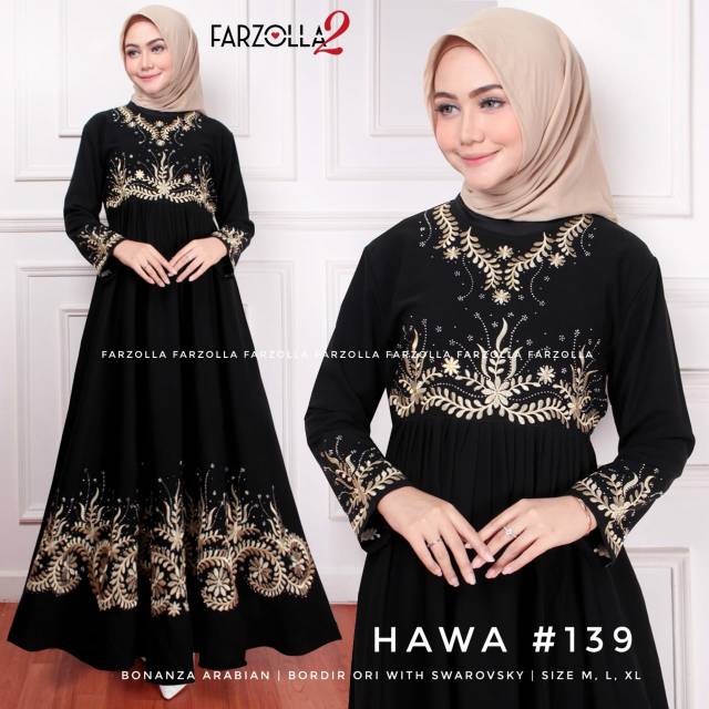 Hawa drees wanita lengan panjang