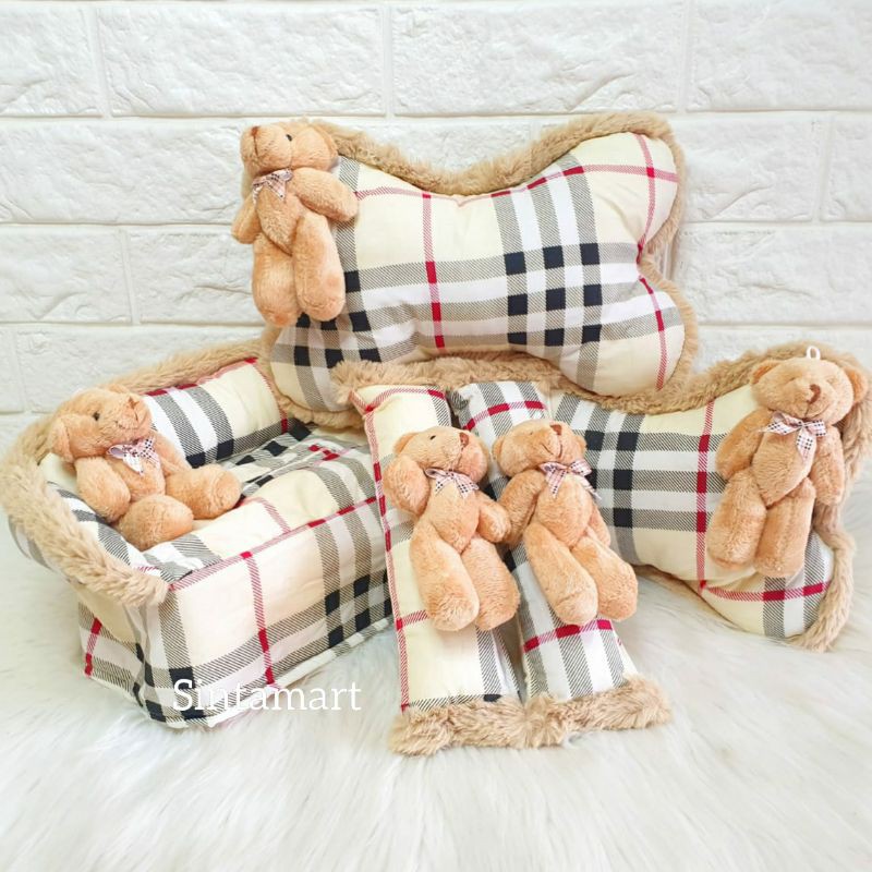 Bantal Mobil 3 in 1 Bear My Bear Beruang Coklat Bear LV