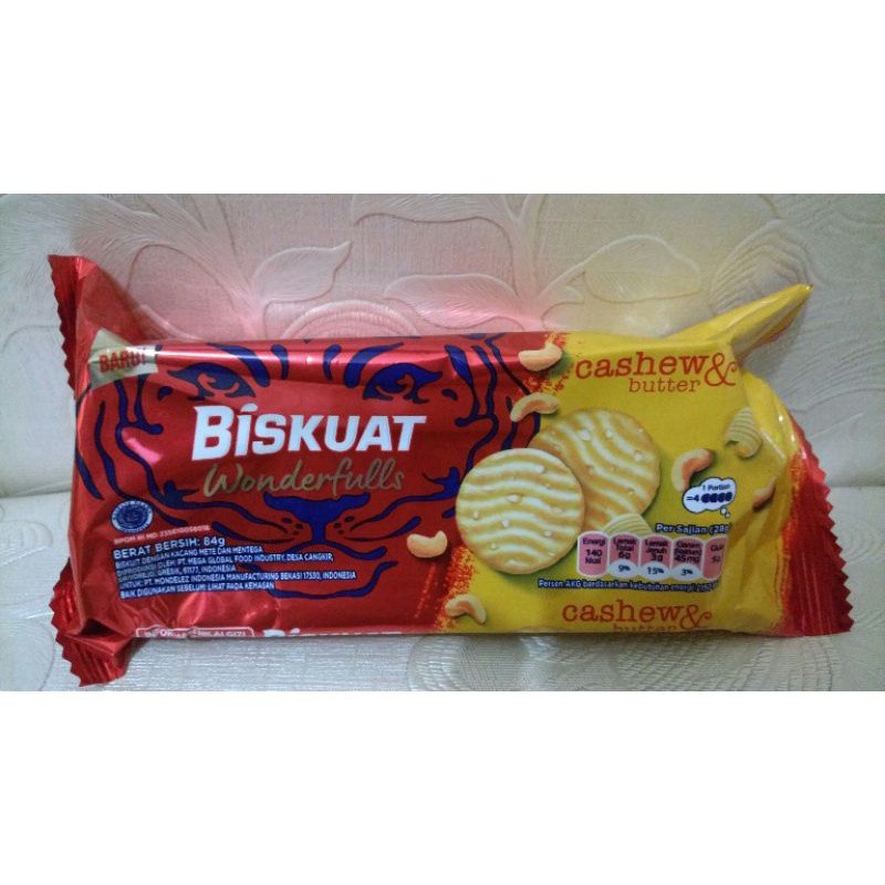 Biskuat Wonderfulls Cashew &amp; Butter 84gr