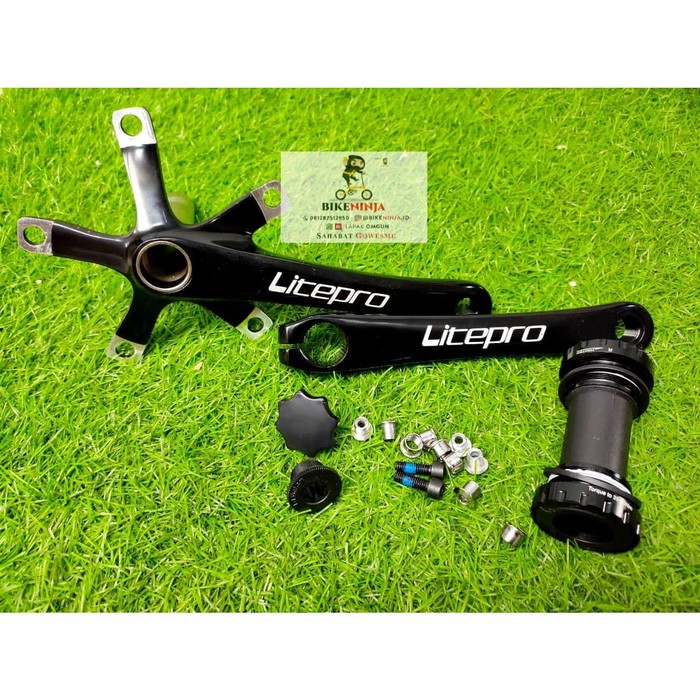 Order Langsung CRANK ARM LITEPRO WITH BB LITEPRO HT2 CRANKARM HOLLOWTECH - BLACK Berkualitas