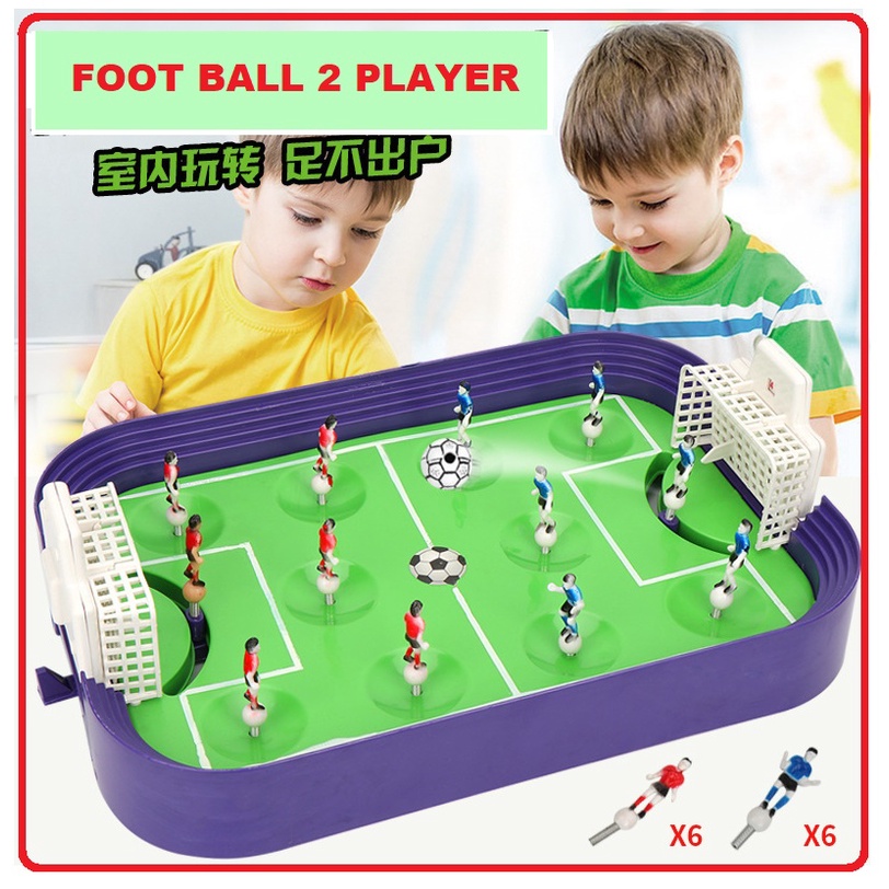soccer ball - Mainan anak  EDUKASI BELAJAR Table Football Game Set 2 PLAYER Permainan Sepakbola Mini