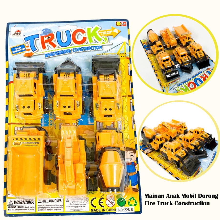 Mainan Anak Mobil Truck Construction Toy - Set Mobil Mainan